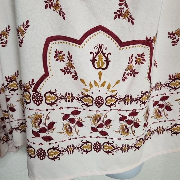 B Collection By Bobeau Bridgette Peasant Top - Picture 3 of 9